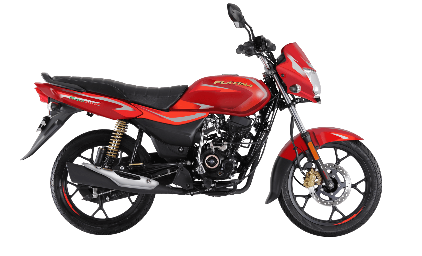 bajaj platina red colour
